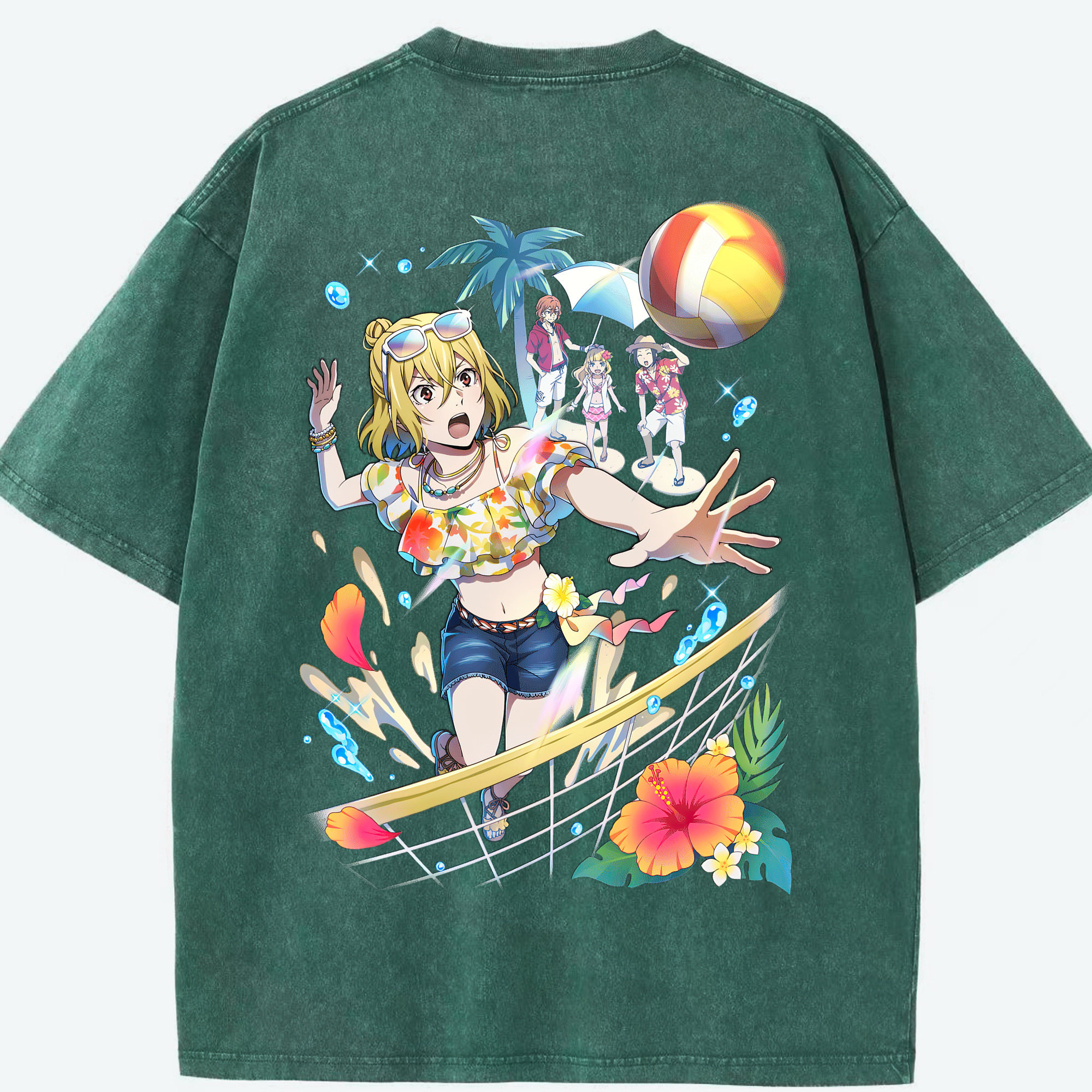 （画像用） 文豪ストレイドッグス Bungo Stray Dogs 綿100% ヴィンテージ風 半袖Tシャツ（背面プリント）